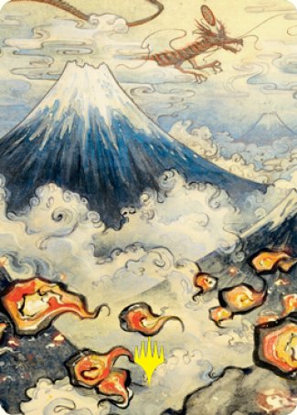 Mountain Art Card (Gold-Stamped Signature) [Kamigawa: Neon Dynasty Art Series] | Gear Gaming Bentonville