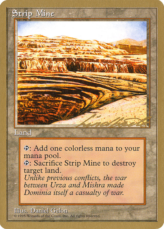 Strip Mine (Leon Lindback) [Pro Tour Collector Set] | Gear Gaming Bentonville