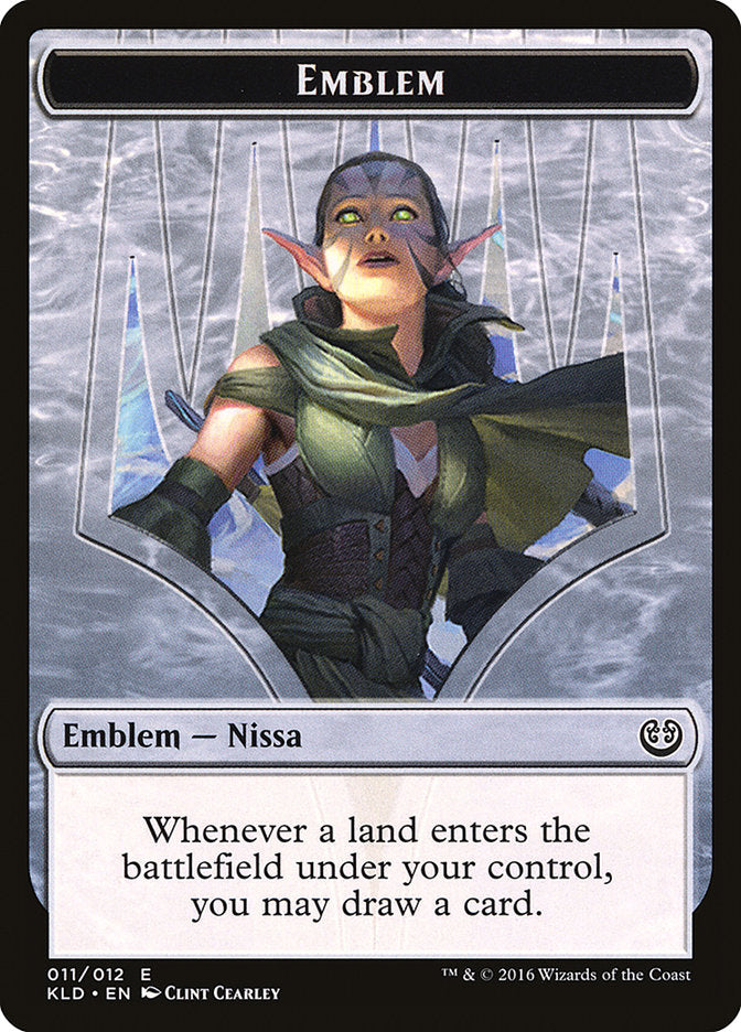 Nissa, Vital Force Emblem [Kaladesh Tokens] | Gear Gaming Bentonville
