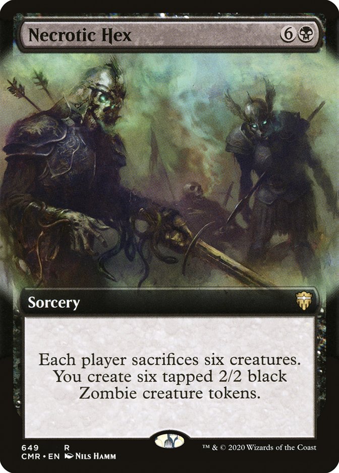 Necrotic Hex (Extended Art) [Commander Legends] | Gear Gaming Bentonville
