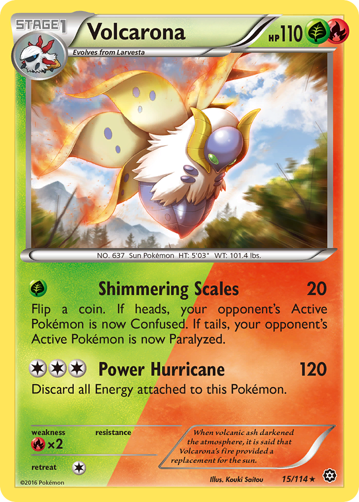 Volcarona (15/114) [XY: Steam Siege] | Gear Gaming Bentonville