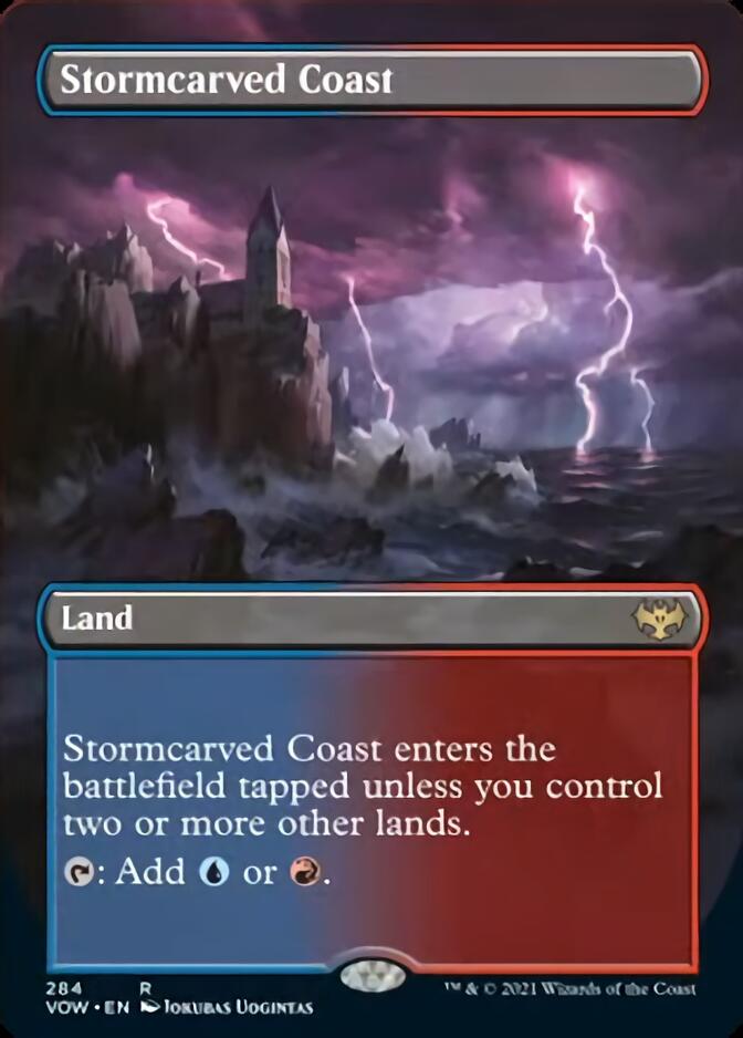 Stormcarved Coast (Borderless Alternate Art) [Innistrad: Crimson Vow] | Gear Gaming Bentonville