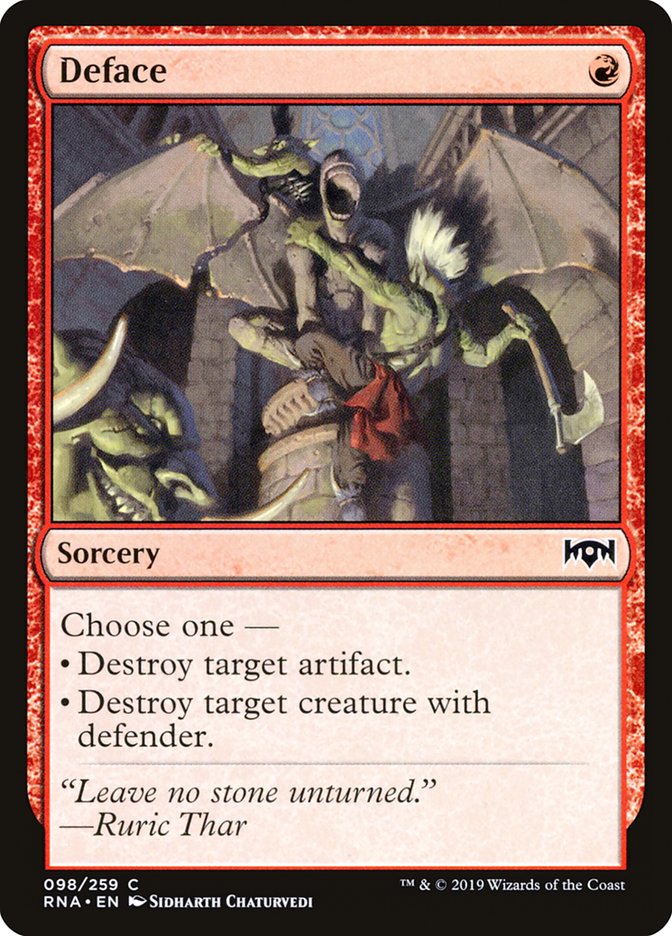 Deface [Ravnica Allegiance] | Gear Gaming Bentonville