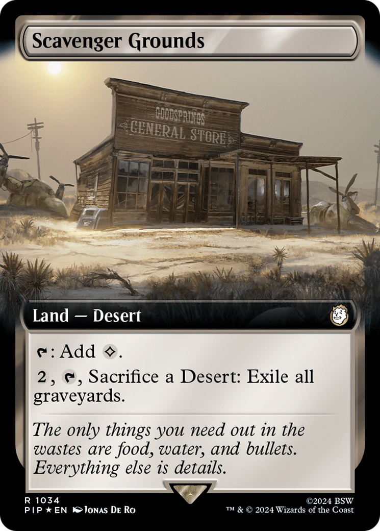 Scavenger Grounds (Extended Art) (Surge Foil) [Fallout] | Gear Gaming Bentonville