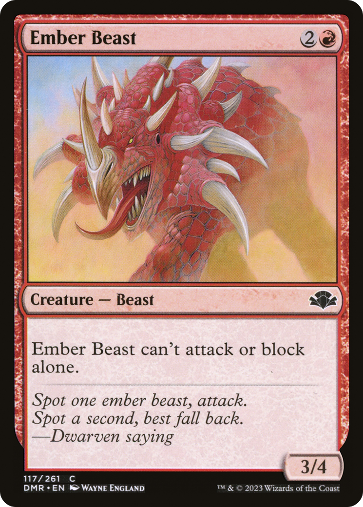 Ember Beast [Dominaria Remastered] | Gear Gaming Bentonville