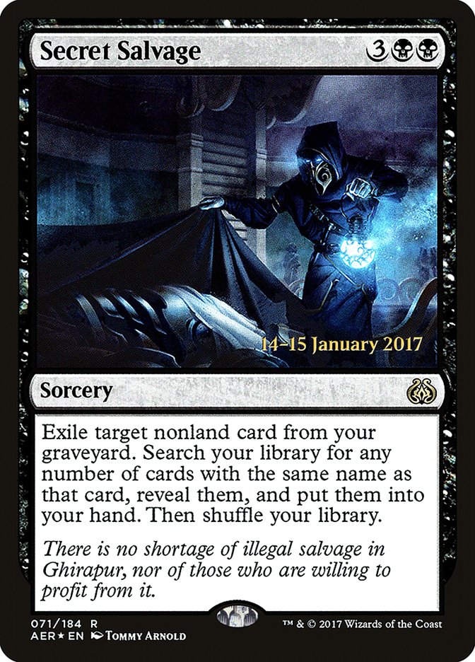 Secret Salvage [Aether Revolt Prerelease Promos] | Gear Gaming Bentonville