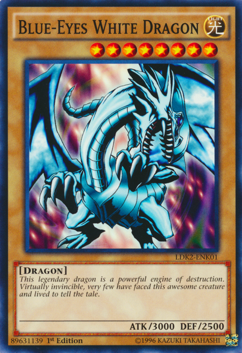 Blue-Eyes White Dragon (Version 1) [LDK2-ENK01] Common | Gear Gaming Bentonville