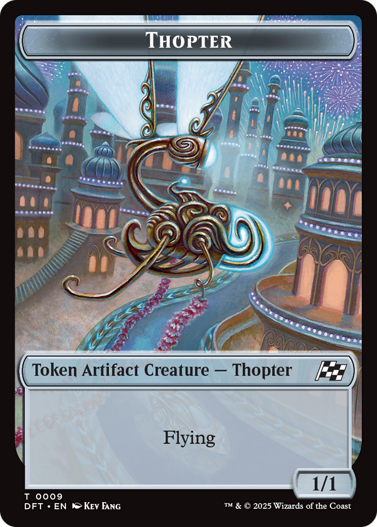 Thopter (0009) // Treasure Double-Sided Token [Aetherdrift Tokens] | Gear Gaming Bentonville