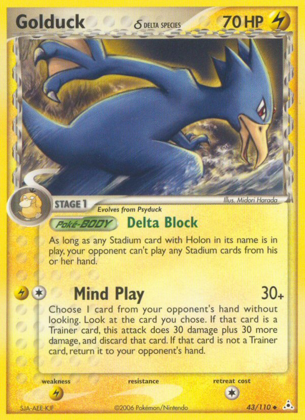 Golduck (43/110) (Delta Species) [EX: Holon Phantoms] | Gear Gaming Bentonville