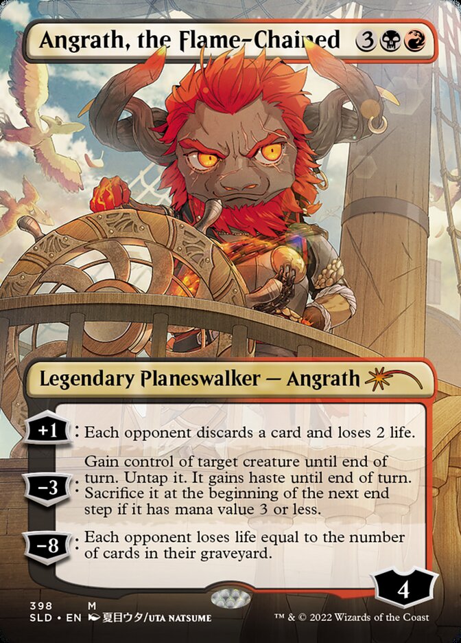 Angrath, the Flame-Chained (Borderless) [Secret Lair Drop Series] | Gear Gaming Bentonville