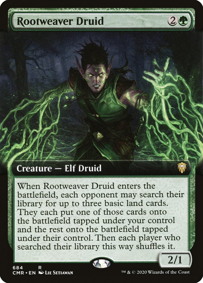 Rootweaver Druid (Extended Art) [Commander Legends] | Gear Gaming Bentonville