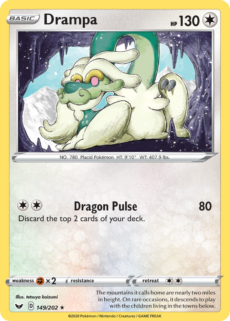 Drampa (149/202) [Sword & Shield: Base Set] | Gear Gaming Bentonville