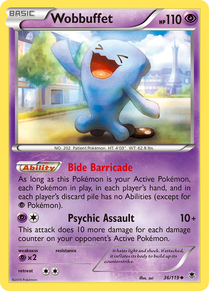 Wobbuffet (36/119) [XY: Phantom Forces] | Gear Gaming Bentonville
