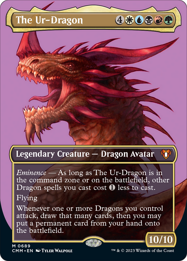 The Ur-Dragon (Borderless Profile) [Commander Masters] | Gear Gaming Bentonville