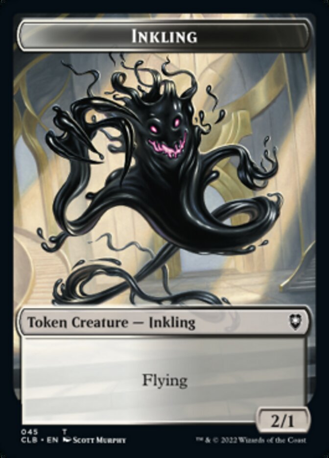 Warrior // Inkling Double-Sided Token [Commander Legends: Battle for Baldur's Gate Tokens] | Gear Gaming Bentonville