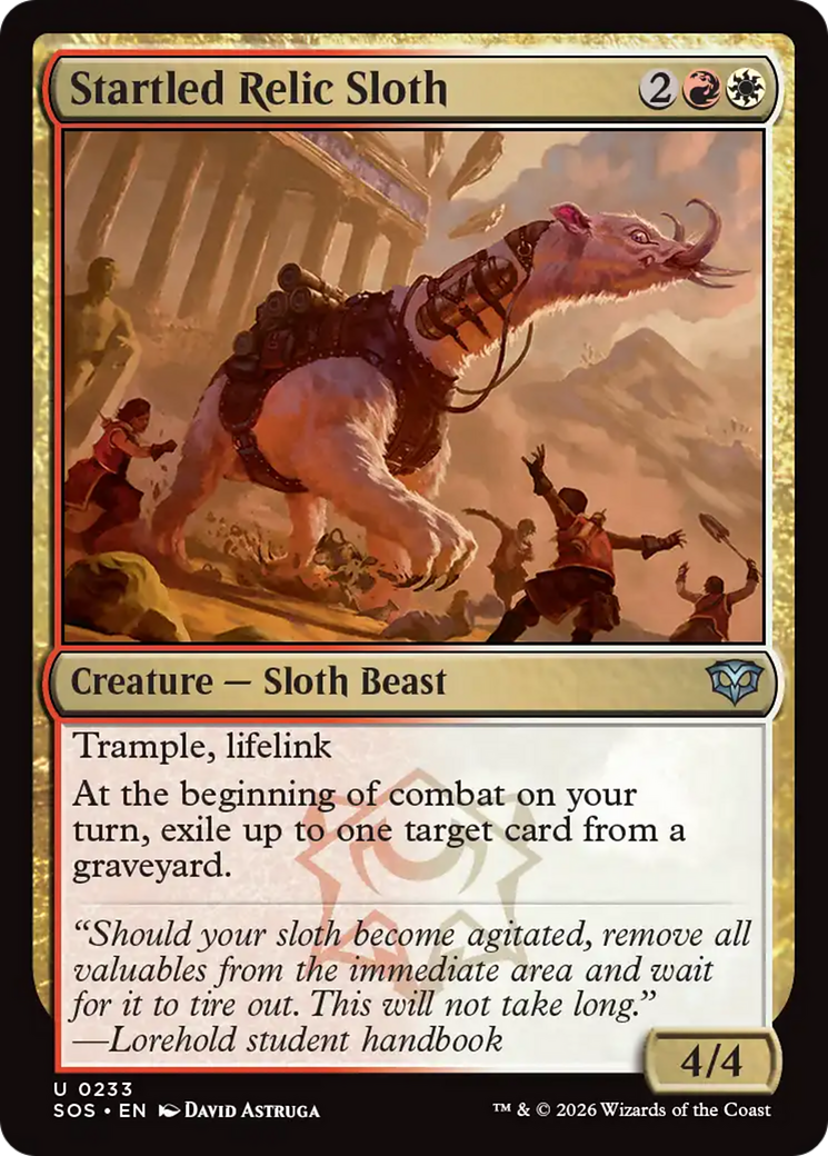 Startled Relic Sloth [Secrets of Strixhaven] | Gear Gaming Bentonville