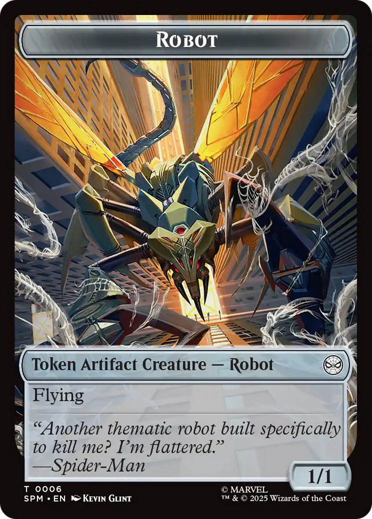 Food // Robot Double-Sided Token [Marvel's Spider-Man Tokens] | Gear Gaming Bentonville