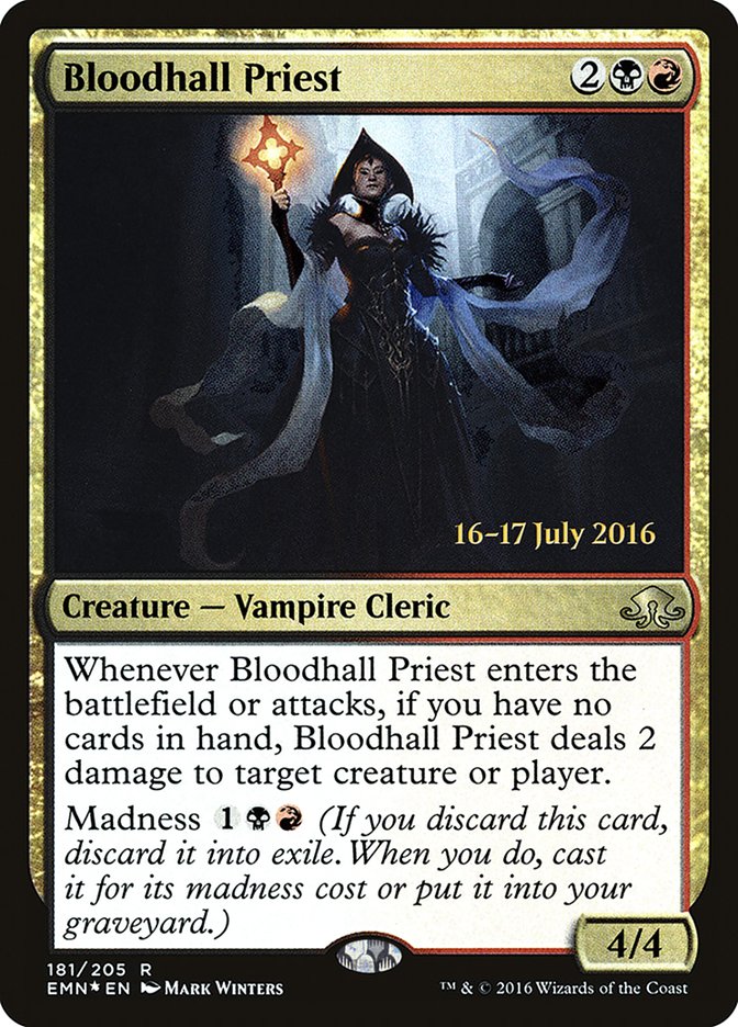 Bloodhall Priest [Eldritch Moon Prerelease Promos] | Gear Gaming Bentonville
