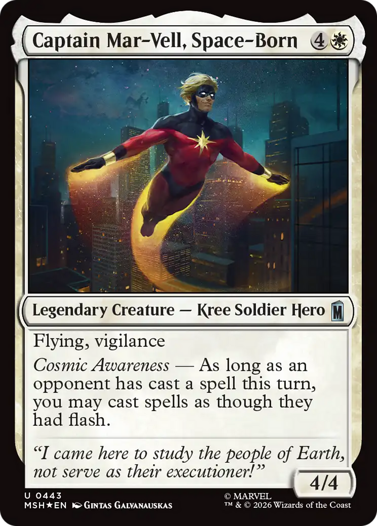 Captain Mar-Vell, Space-Born (Surge Foil) [Marvel Super Heroes] | Gear Gaming Bentonville