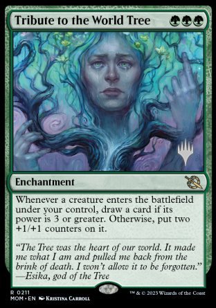 Tribute to the World Tree (Promo Pack) [March of the Machine Promos] | Gear Gaming Bentonville