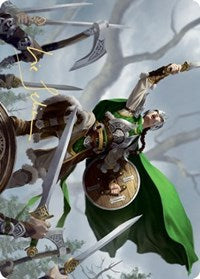 Maja, Bretagard Protector Art Card (Gold-Stamped Signature) [Kaldheim Art Series] | Gear Gaming Bentonville