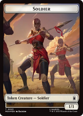 Goat // Soldier Double-Sided Token (Surge Foil) [Marvel Super Heroes Commander Tokens] | Gear Gaming Bentonville