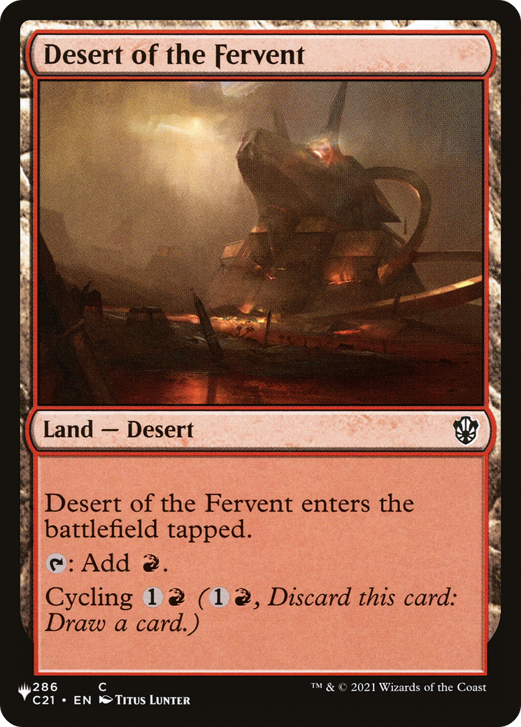 Desert of the Fervent [The List Reprints] | Gear Gaming Bentonville