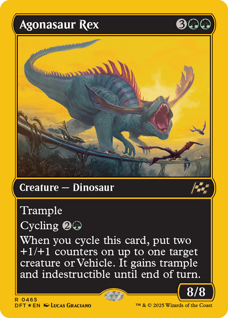 Agonasaur Rex (First-Place Foil) [Aetherdrift] | Gear Gaming Bentonville