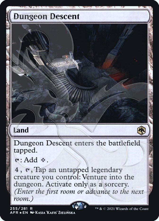 Dungeon Descent (Ampersand Promo) [Dungeons & Dragons: Adventures in the Forgotten Realms Promos] | Gear Gaming Bentonville