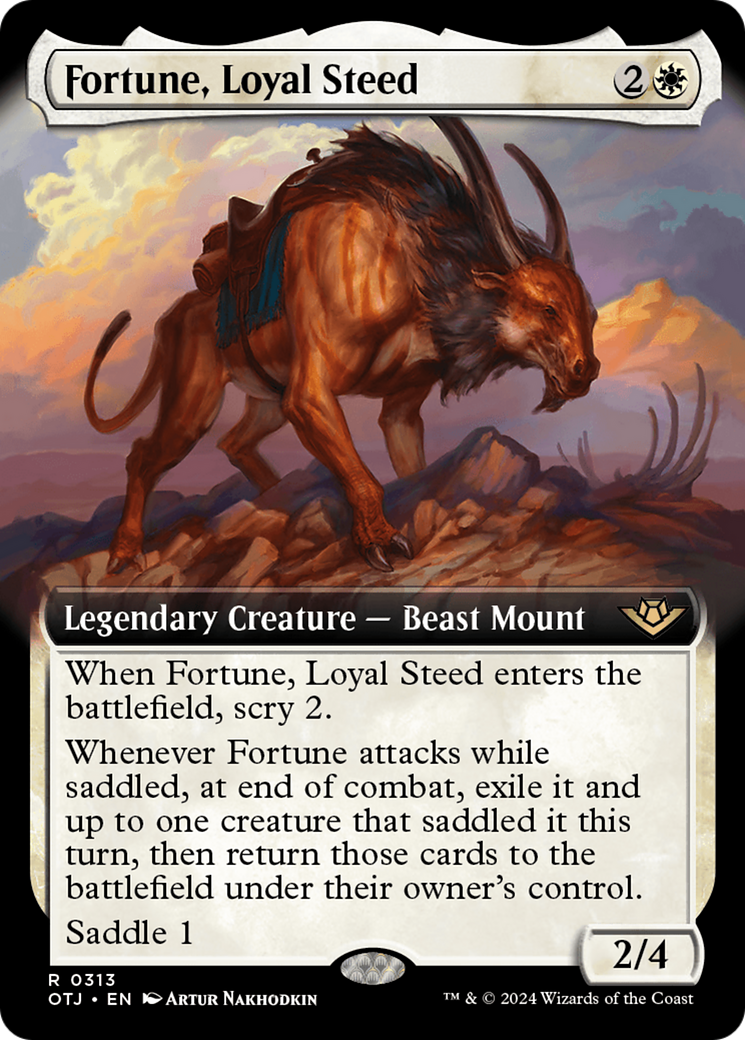 Fortune, Loyal Steed (Extended Art) [Outlaws of Thunder Junction] | Gear Gaming Bentonville