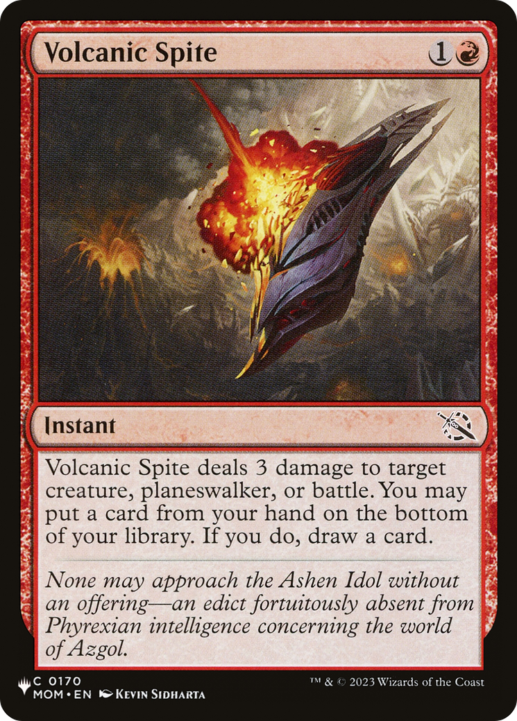 Volcanic Spite [The List Reprints] | Gear Gaming Bentonville