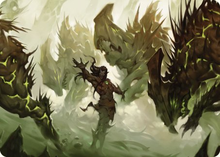 Ezuri's Predation Art Card [Commander Masters Art Series] | Gear Gaming Bentonville