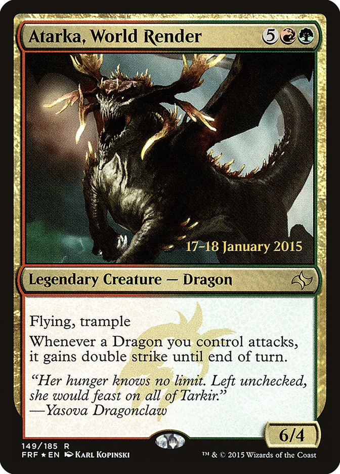 Atarka, World Render [Fate Reforged Prerelease Promos] | Gear Gaming Bentonville