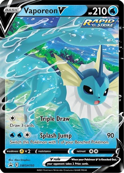 Vaporeon V (SWSH150) [Sword & Shield: Black Star Promos] | Gear Gaming Bentonville