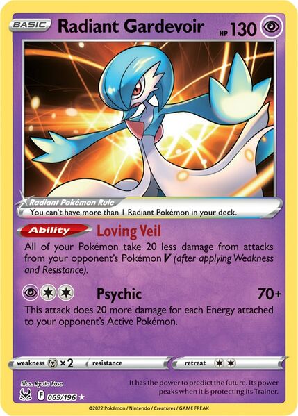 Radiant Gardevoir (069/196) [Prize Pack Series Three] | Gear Gaming Bentonville