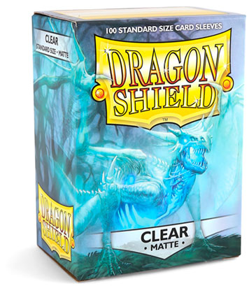Standard Dragon Shield Matte Sleeves – Clear (100ct) | Gear Gaming Bentonville