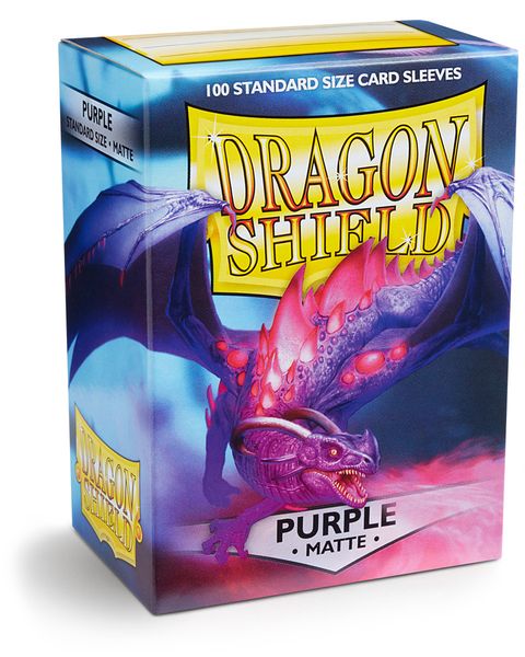 Standard Dragon Shield Matte Sleeves – Purple (100ct) | Gear Gaming Bentonville