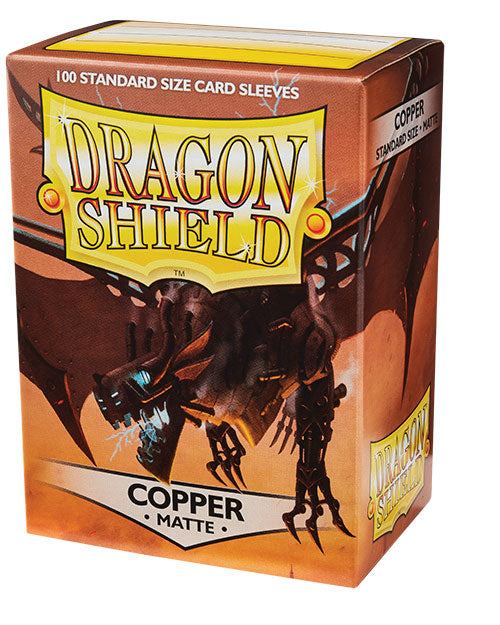 Standard Dragon Shield Matte Sleeves – Copper (100ct) | Gear Gaming Bentonville