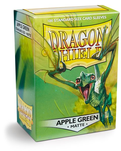 Standard Dragon Shield Matte Sleeves – Apple Green (100ct) | Gear Gaming Bentonville