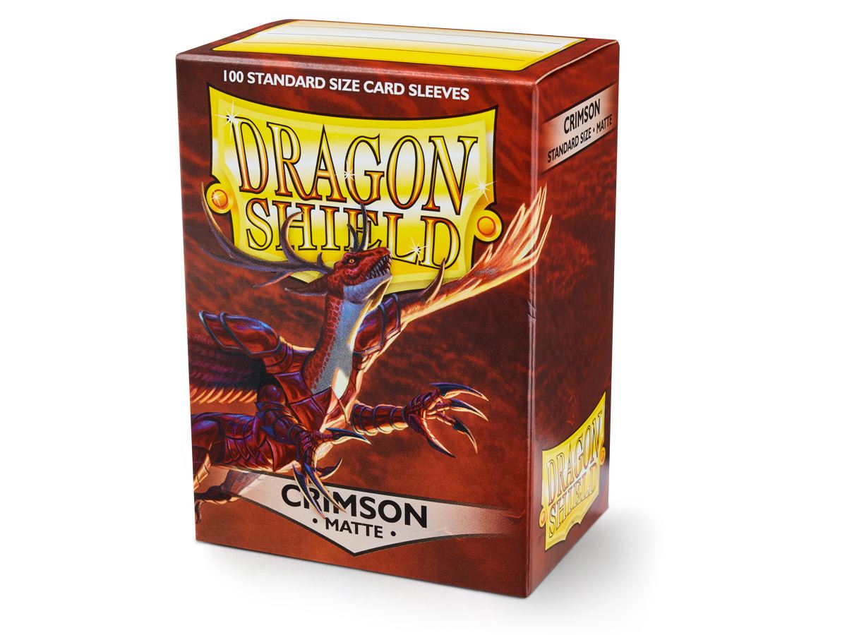 Standard Dragon Shield Matte Sleeves – Crimson (100ct) | Gear Gaming Bentonville