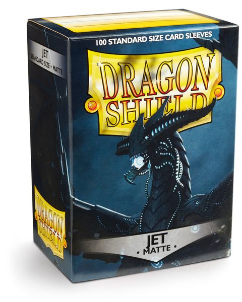 Standard Dragon Shield Matte Sleeves – Jet (100ct) | Gear Gaming Bentonville