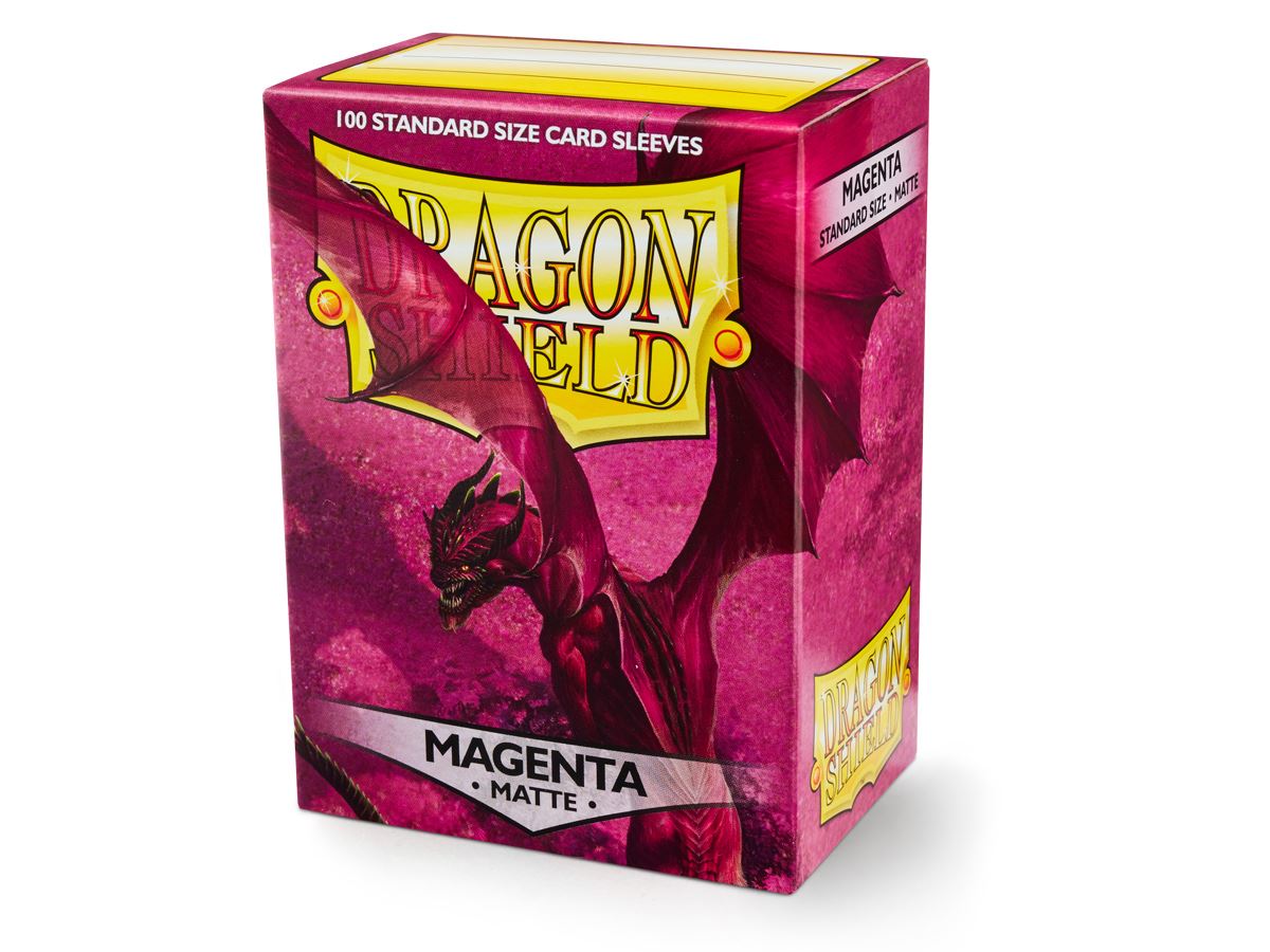 Standard Dragon Shield Matte Sleeves – Magenta (100ct) | Gear Gaming Bentonville