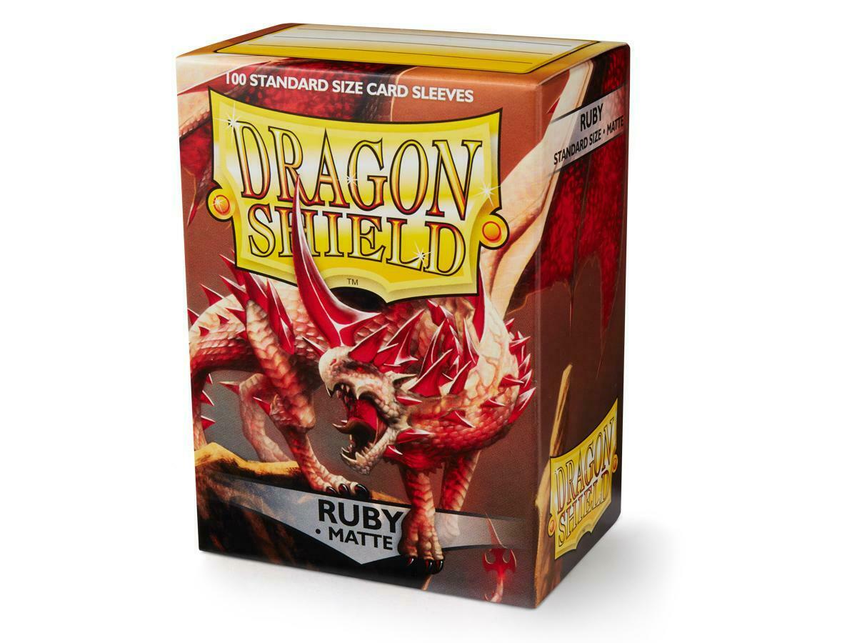 Standard Dragon Shield Matte Sleeves – Ruby (100ct) | Gear Gaming Bentonville