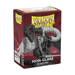 Dragon Shield Non-Glare (100ct) Blood Red | Gear Gaming Bentonville
