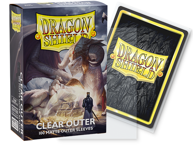 Dragon Shield Sleeves: Outer Sleeves Standard Matte - Clear 100CT | Gear Gaming Bentonville