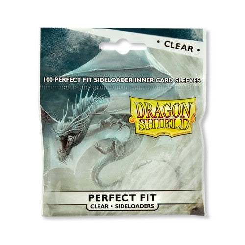 Standard Dragon Shield Perfect Fit Side Load Sleeves – Clear (100ct) | Gear Gaming Bentonville