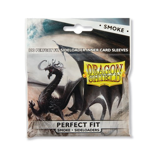 Standard Dragon Shield Perfect Fit Side Load Sleeves – Smoke (100ct) | Gear Gaming Bentonville