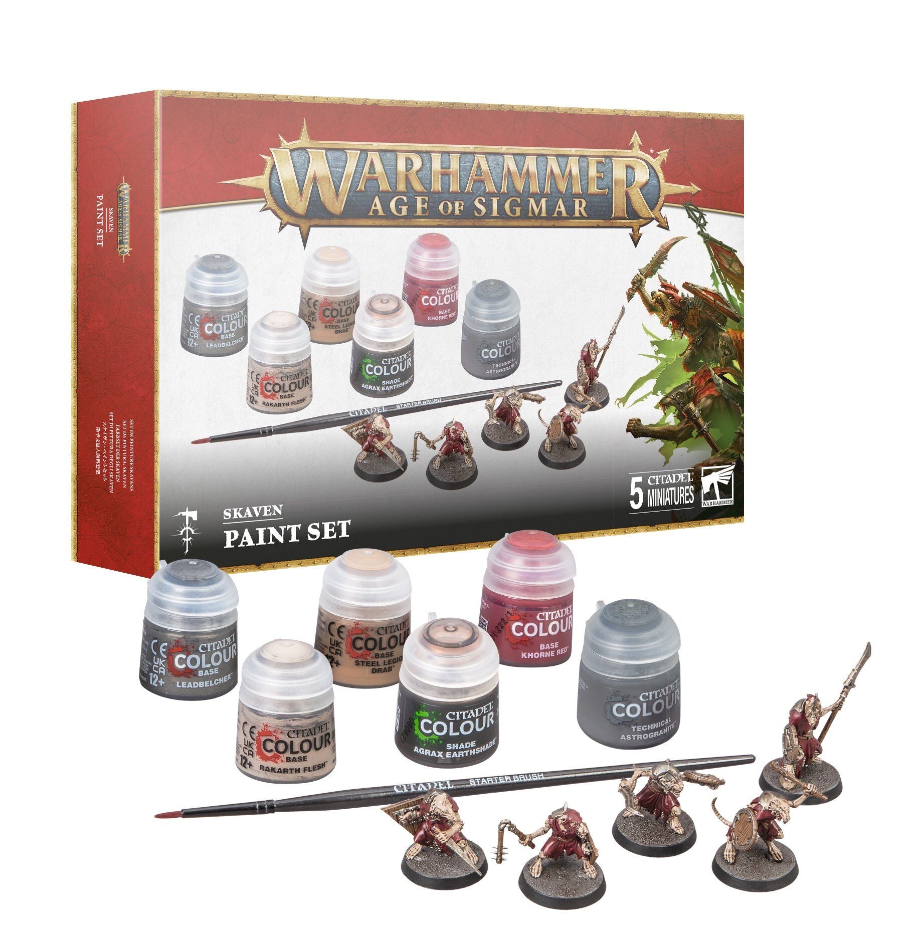 Age of Sigmar- Skaven Paint Set | Gear Gaming Bentonville