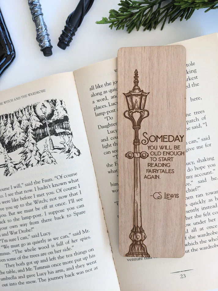 Old Enough To Read Fairytales | Narnia | Engraved Wooden Bookmark | Gear Gaming Bentonville
