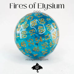 Fires of Elysium | Acrylic | Individual d100 Percentile Dice | Gear Gaming Bentonville